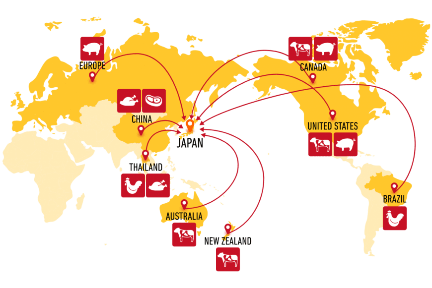 Overseas Stocking/Production Locations